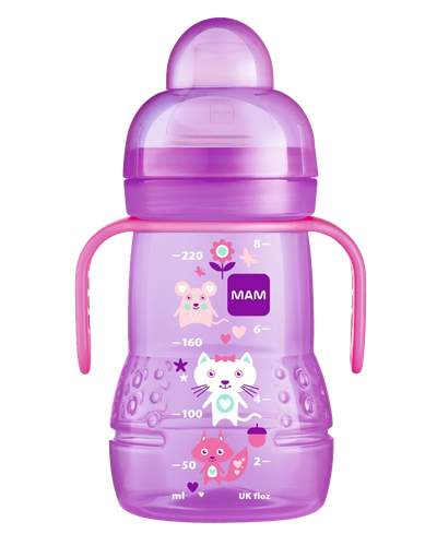 Image MAM BIBERON 2AGE TRANSITION ROSE 220ML